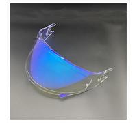 GXDFC Visière Casque Moto pour Shark Spartan/Skwal 1/2 / D-Skwal, Visière Anti-Buée Casque Remplacement de Visière de Lentille Casque de Bouclier Vent Moto,Normal-E Aurora Blue