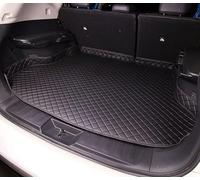 GXDFC Voiture Cuir Tapis de Coffre pour Kia NIRO 2017-2021 2022 2023 2024 2025, Bac Coffre Imperméables Cargaison Tapis Antidérapant Housse Protection Accessories,Black Plus