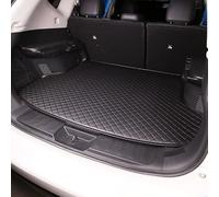 GXDFC Voiture Cuir Tapis de Coffre pour Kia NIRO 2017-2021 2022 2023 2024 2025, Bac Coffre Imperméables Cargaison Tapis Antidérapant Housse Protection Accessories,Black