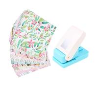 Gxdqxxd 1 Perforatrice à Papier avec Tampon de Bordure - Perforatrice pour Loisirs Créatifs - Mécanisme Précis - Idéale pour Le Scrapbooking, Les Activités Ma, Rectangle