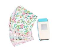 Gxdqxxd 1 Perforatrice à Papier avec Tampon de Bordure - Perforatrice pour Loisirs Créatifs - Mécanisme Précis - Idéale pour Le Scrapbooking, Les Activités Ma, CarrÉ