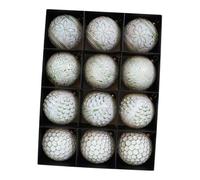 Gxdqxxd 12 Pièces Boules Suspendues Décorations Arbre Noël Vintage Ornement Traditionnel Boules Décoratives Pp Incassables Adaptées pour Fête Maison Bureau Ca, Vert Blanc