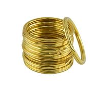 Gxdqxxd 20 Pièces Anneaux Porte-clés Laiton Crochets Fermoirs Connecteurs Clés Boucle Séparation Adapté Fabrication Bijoux Porte-clés Accessoires Décoration M, 20 pcs 15mm