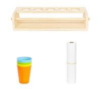 Gxdqxxd Chevalet D'art pour Enfants avec Rouleau de Papier Réutilisable pour Le Dessin Créatif, Grand