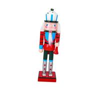 Gxdqxxd Nutcracker Figurine Noël Festive En Bois Massif Poupée Décorative Artisanale Statuette D'Ornement Traditionnel Jouet Original pour Festival Adaptée à, Style C