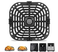 GXF Accessoires de friteuse à air pour Vortex Gourmia instantané, plaque de gril de rechange d'origine, plateau de cuisson et friteuse Gourmia de 6 litres, passe au lave-vaisselle
