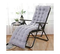 GXFWJD Chaises Longues Jardin Patio D'extérieur Fauteuils Relaxants Pliables Pliables Multi Positions avec Coussins Patio De Remplacement pour Transat (Color : Gray, Size : 48 * 120 * 8cm)