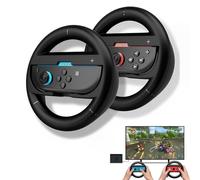 GXGM 1 Paire Pour Nintendo Switch 2 Volant,Pour Mario Kart World,Accessoires de Jeux de Course,Design Ergonomique et Faciles à Installer (Noir)
