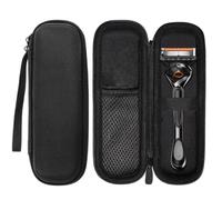 GXGM 1 Pièce Applicable à Rasoir Gillette Fusion 5 et Rasoir Humide Mach3 - Portable Boîte de Protection Hard,Boîte de Rangement - Étui étanche (Noir)