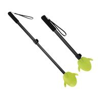 GXGM 1 Pièce Poteaux Rétractables en Aluminium Déchaussetteuse,2 en 1 Enfile bas de Contention Femme élastique - Assistant de Retrait de Chaussettes pour Personnes âgées et Handicapées