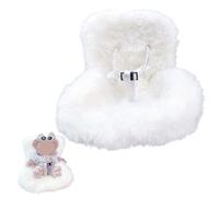 GXGM 1 Pièce Siège Auto pour Poupées, Siège de Voiture pour Poupée avec Coussin en Peluche,Pour Poupées de 17 cm,équipé de clips de Sortie d'air+Comprimés de Parfum(Blanc)