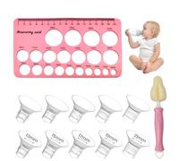 GXGM 10 Pièces inserts de bride 13/15/17/19/21mm pour bride 24mm bouclier de la plupart des pompes, sans BPA, compatibles avec Momcozy/KMedela/Philips/Bellababy/Nuliie tire-laits/ISSBOBO