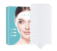 GXGM 10 Pièces Patch Anti Rides Visage, Patchs Frontaux Pour Les Rides, Patchs Rides du Front, Réduit Les Rides du Sourire, Lisse les Ridules,Les rides,Patch Anti-Rides Front au Collagène