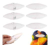 GXGM 10cm os de Seiche, OS de Seiche Tore, Os de Seiche Oiseaux, Adapté aux Oiseaux, Aux Tortues et aux Reptiles, Peuvent également être Utilisés comme Jouets, avec 3 Boucles, 6 pièce