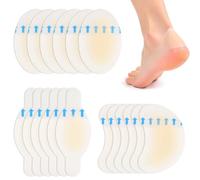 GXGM 18 pièces de pansements pour ampoules aux pieds, pansement ampoule, Invisible Hydrocolloid Gel Blister Bandages, Coussins d'ampoules pour le talon, les orteils et les pieds
