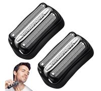 GXGM 2 Pièces 32B Compatible Tete de Rasoir Braun Serie 3, Tête de Rasage Electrique pour Hommes, Accessoires Rasoir