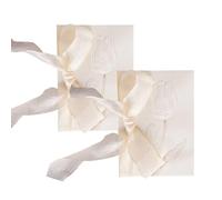 GXGM 2 Pièces Avec Fleurs Imprimées Carte Félicitations Mariage,Carte de Serment Manuscrite,Stylo Non Inclus,Convient pour le Mariage, la Mariée, le Marié échange de Cadeaux(Blanc Jasmin)
