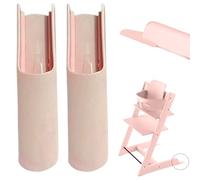 GXGM 2 Pièces Coussin De Pieds De Chaise De Bébé Antidérapant Pour Chaise Haute, Insert De Protection Pour Chaise Haute Stokke Tripp Trapp,Coussin Chaise Haute(rose,E)