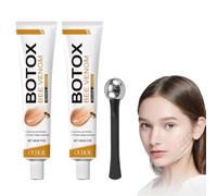 GXGM 2 produits anti-rides à base de venin d'abeille, adaptés au visage et au cou, conviennent à tous les types de peau. (1 applicateur noir pour crème contour des yeux offert gratuitement)