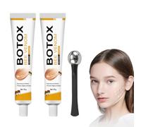 GXGM 2 tubes Traitement anti-rides au venin d'abeille, adapté au visage et au cou, et à tous les types de peau. (1 applicateur noir pour crème contour des yeux offert), B