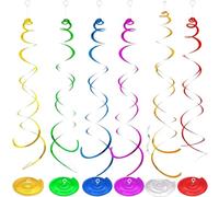 GXGM 24 Pièces Système Solaire Anniversaire Suspendus Tourbillons De Plafond Guirlandes Espace Suspendus Décorations De Tourbillon Pour Garçon Filles Enfants d'Anniversaire De Fête Deco