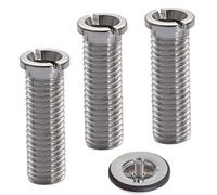 GXGM 3 Pièces Argent M12 x 30 mm Vis pour Panier D'évier en Acier Inoxydable, Vis Creuse de Bonde pour Lavabo et Évier de Cuisine, Accessoires
