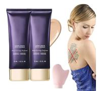 GXGM 74 ml de correcteur pour le corps, lot de 2, fond de teint waterproof pour le corps et les jambes, Comprend 1 gant pour l'application., couvre les varices et les cicatrices, A