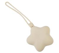 GXGM Attache-tétine en silicone, motif étoiles, boîte de rangement portable pour les affaires de bébé (beige)