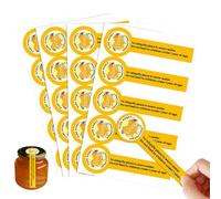 GXGM Autocollants Étiquettes 200 Pièces, Adhésifs Sécurisés pour Pots de Miel, Confitures, Conserves, Taille 30x100mm, Étiquettes Durables, Faciles à Appliquer, Sans Résidu, Étanchéité Fiable