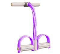 GXGM Bande De Resistance Musculation,PéDales à 6 Tubes,Multifonction,Pour Sit-Up Sport,L’Exercice,Pour La En Forme à Domicile Femmes(Gris-Violet)