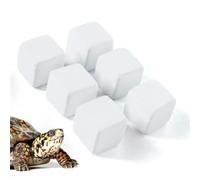 GXGM Blocs Minéraux Reptiles et Tortues, Supplément Naturel, Croissance et Bien-être, Libération Progressive, Convient à Tortues, Caméléons, Geckos, 6 Pièces de 12x12x12mm