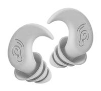 GXGM Bouchon D'oreille pour Dormir, Boules Quies, pour Nager, dormir, étudier et travailler - Gel Anti Bruit Intégré - Confort et Atténuation au Max avec Filtres Souples（Blanc）