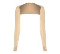 GXGM Cache Epaule Femme,Boléro de Protection UV,Bolero en Soie Glacée Manchettes,Manchette de Bras Anti-UV,avec Trous Pour Les Doigts,Pour le Golf,le Cyclisme,la course à Pied (Couleur de peau)