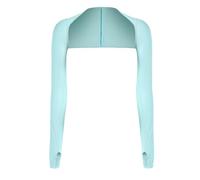 GXGM Cache Epaule Femme,Boléro de Protection UV,Bolero en Soie Glacée Manchettes,Manchette de Bras Anti-UV,avec Trous Pour Les Doigts,Pour le Golf,le Cyclisme,la course à Pied (Bleu clair)