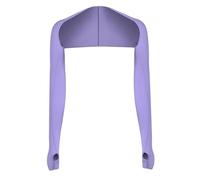 GXGM Cache Epaule Femme,Boléro de Protection UV,Bolero en Soie Glacée Manchettes,Manchette de Bras Anti-UV,avec Trous Pour Les Doigts,Pour le Golf,le Cyclisme,la course à Pied (Violet clair)