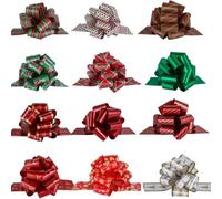 GXGM Grands nœuds à tirer pour cadeaux, décorations de Noël pour voitures, paniers à bouquet, boîtes de bouquet, fleuriste, Noël, anniversaire, Saint-Valentin, mariage