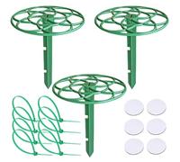 GXGM Support de de Sapin de Noël, 3 Supports de décoration de cime de Sapin avec 6 sangles de fixation et 6 patchs ronds, stabilisateur de cime d'arbre réglable, stabilise Les Ornements saisonniers