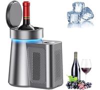 GXGSDM Cave à vin for une bouteille, sans glaçons, température réglable de 2 à 20 °C, refroidissement rapide, 750 ml, économie d'énergie et silencieuse, idéale for les fêtes, les camping-cars