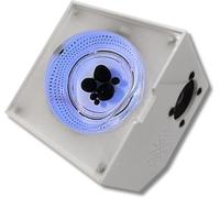 GXGSDM Enceinte Fluide, visualiseur Audio, Aspect technologique, lumières colorées, Batterie Longue durée de 5000 mAh, Enceinte Intelligente bimode, Caisson de Basses Bluetooth(White)
