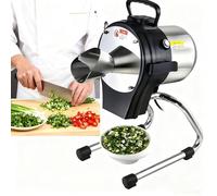 GXGSDM Hachoir Légumes Professionnel, Hachoir Oignons Automatique, Épaisseur Réglable 1 À 5 Mm, Vitesse 6 000 Coups par Minute,utilisée for Couper Poivrons, Oignons Verts Céleri