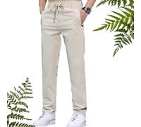 GXHNB Meshirons - Ice Silk Mesh Panel Casual Pants, Meshirons Mens Pants Quick Drying with Ventilation (Khaki,M)