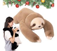 GXHNB Peluche LestéE Mignonne, Peluche Panda Calin Sleep, Jouets Doux Oreiller CâLin (Paresseux,65cm)