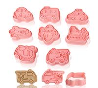 Gxhong Emporte-Pièces, 8pcs Moule à Biscuits Voiture, Avion, Tracteur, Ambulance Cookie Cutter, Utilisé pour Faire des Biscuits, des Bonbons, du Chocolat, des Décorations de Gâteaux