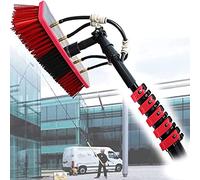 GXILUK Brosse télescopique à Eau de 3,6 à 10,8 m, système de Nettoyage de fenêtres et de Panneaux solaires avec Brosse et Perche télescopique, Outils pour Le Lavage de toitures