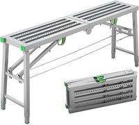 GXILUK Échelle Pliante Portable avec escabeau, Plateforme de Travail, Tabouret-échelle pour travaux domestiques avec pédales et réglage de la Hauteur sur 5 Niveaux, pour Cei