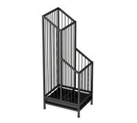 GXILUK Grand Porte-parapluies en métal élégant, idéal pour Les hôtels et Les Bureaux. Solution de Rangement raffinée pour l'entrée, Design Noir Fonctionnel.