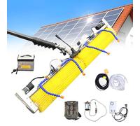 GXILUK Kit de Nettoyage de Panneaux solaires avec Brosse et Perche réglables, système d'alimentation en Eau électrique pour Un Entretien Efficace des Panneaux