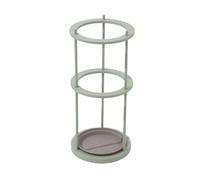 GXILUK Porte-Parapluie élégant en Bois Vert, Porte-Canne Compact avec bac égouttoir, décoration élégante pour entrée, Maison ou Bureau, Design Gain de Place.