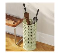 GXILUK Porte-Parapluie Rond décoratif en métal avec poignée et bac égouttoir. Porte-Canne Polyvalent pour l'entrée. Solution de Rangement élégante et Fonctionnelle.