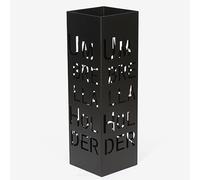 GXILUK Porte-parapluies carré en métal Noir, élégant Support en Fer forgé pour la Maison, Le Bureau ou l'entrée d'un hôtel, Solution de Rangement stylée pour parapluies (Couleur